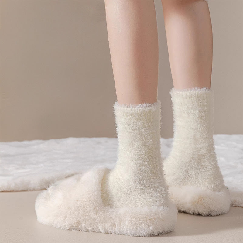 Chaussette duveteuse femme