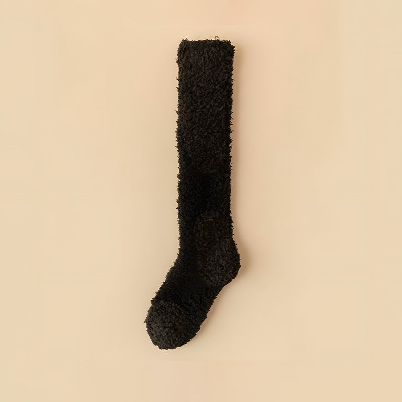Chaussette en tissu pilou noir