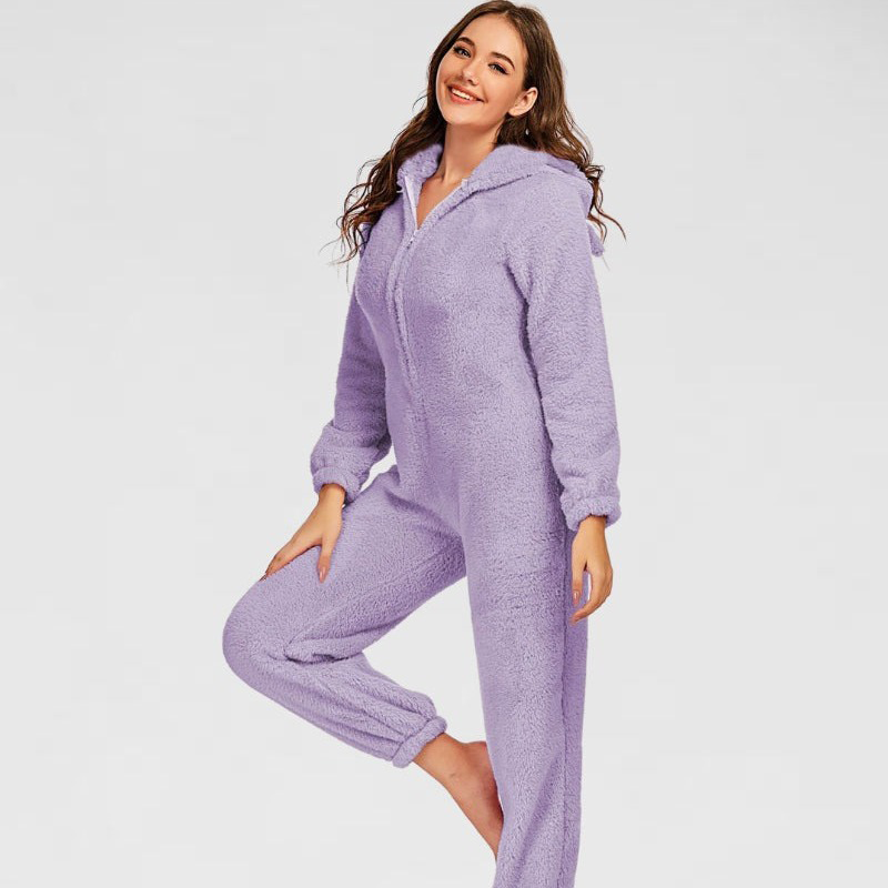 Combinaison pyjama mauve