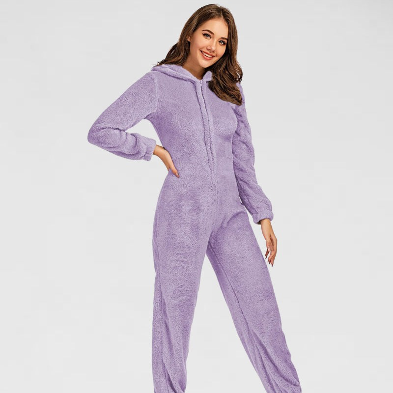 Combinaison pyjama mauve