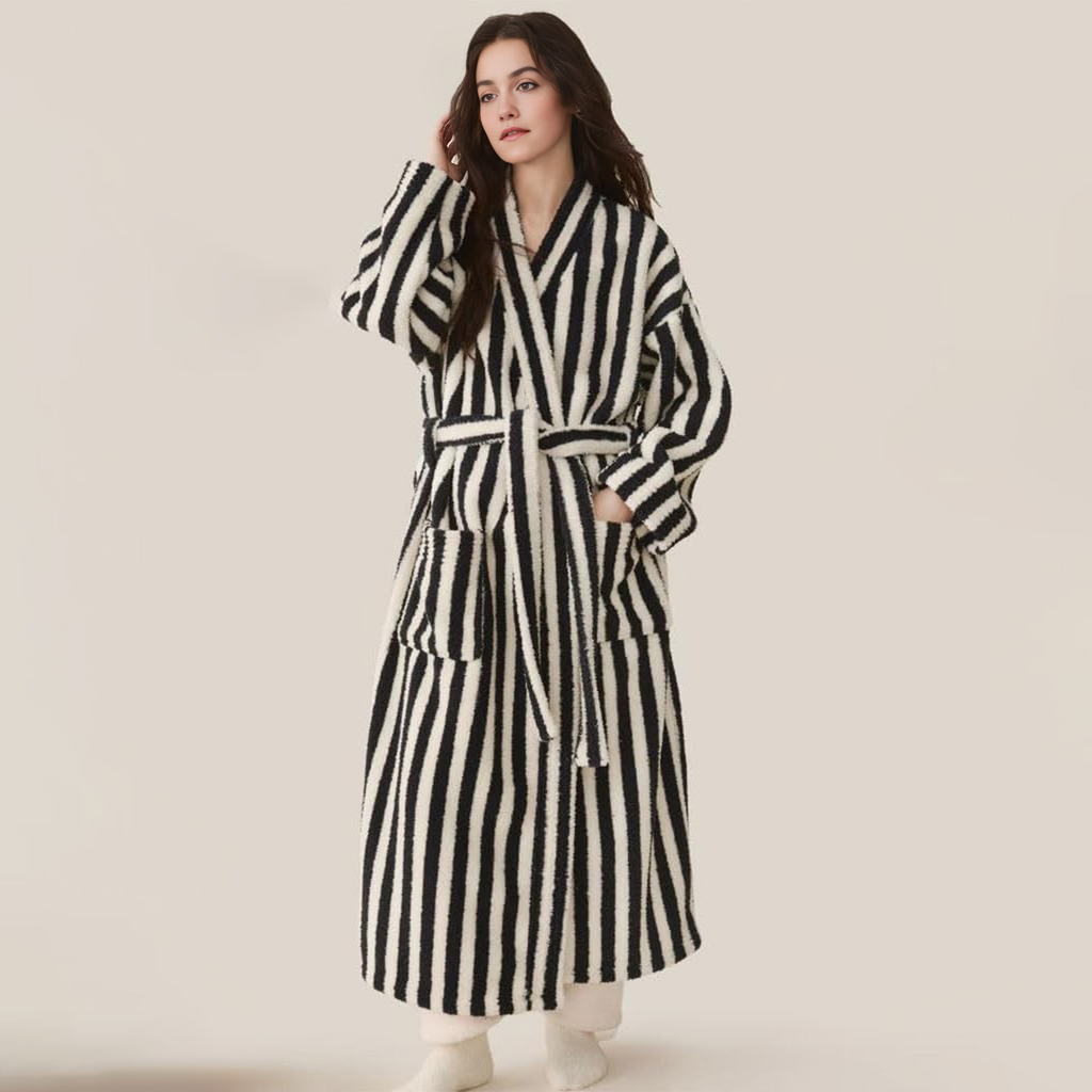 Peignoir pilou sans capuche femme