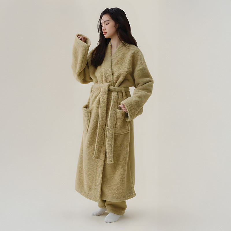 Peignoir plaid cocooning