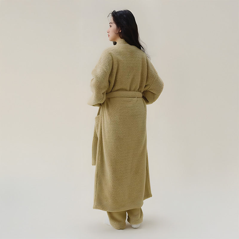 Peignoir plaid cocooning