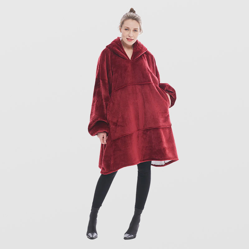 Pull pilou rouge femme