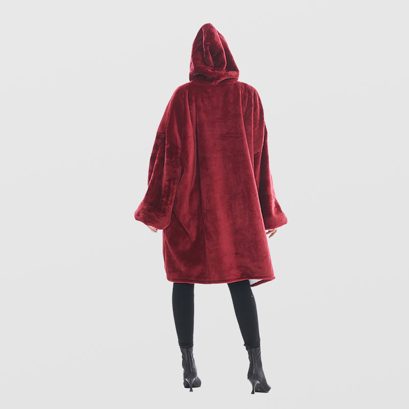 Pull pilou rouge femme