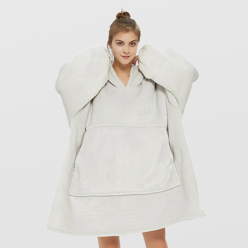 Pull blanc pilou femme