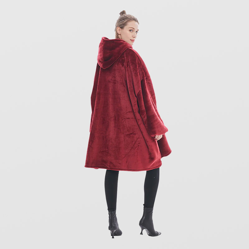 Pull pilou rouge femme