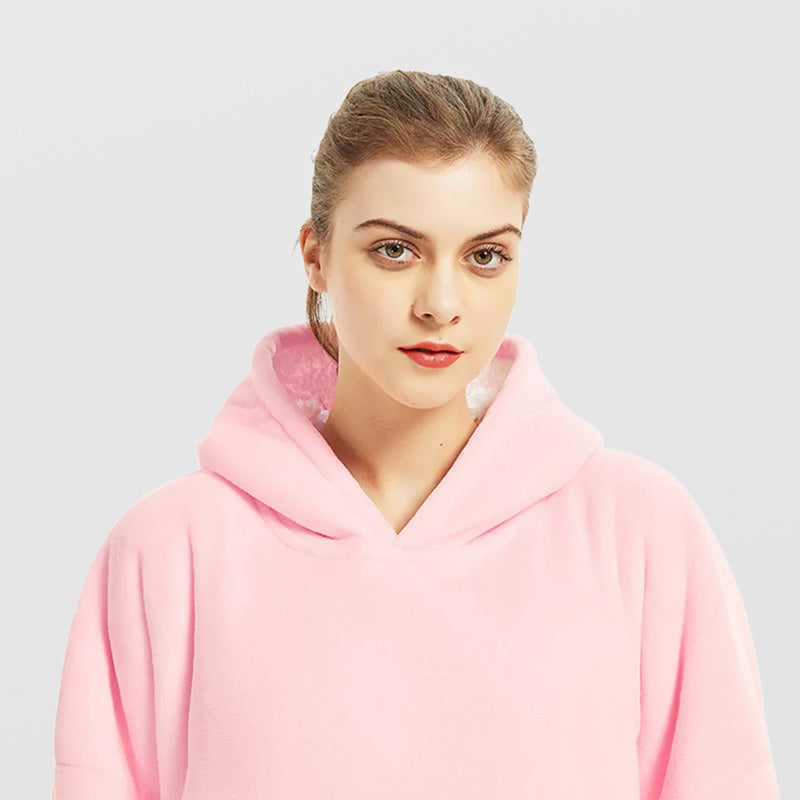 Pull plaid géant femme