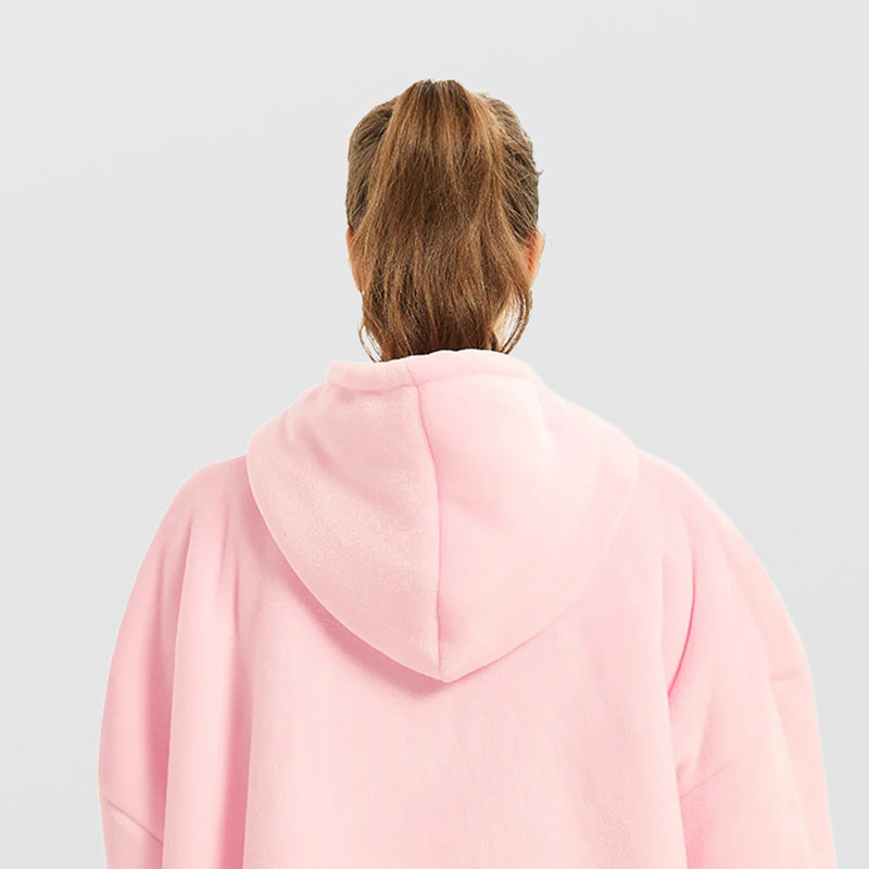 Pull plaid géant femme