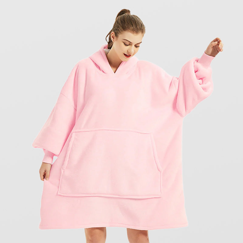 Pull plaid géant femme