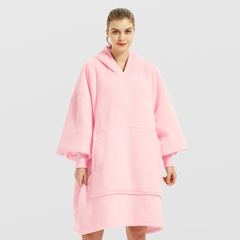 Pull plaid géant femme