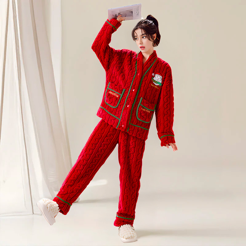 Pyjama pilou pilou femme noël