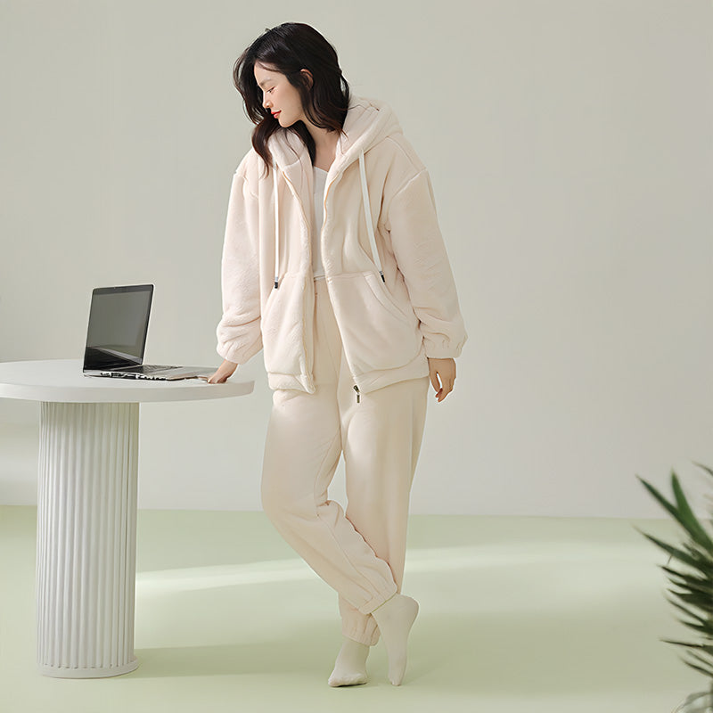 Tenue d'intérieur polaire pour femme