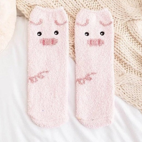 Chaussette pilou pilou cochon